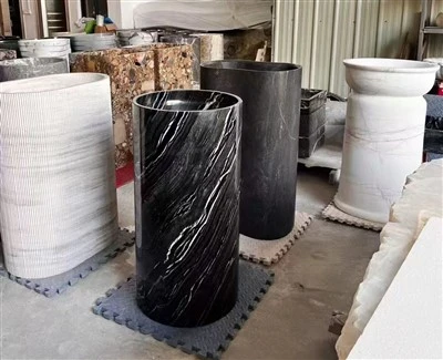 কেনিয়া ব্ল্যাক মার্বেল ইন্টিগ্রেটেড সিঙ্ক